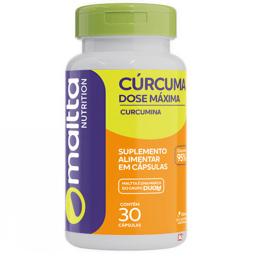 CÚRCUMA DOSE MÁXIMA SUPER CONCENTRADA 130MG 30 CÁPSULAS - MALTTA NUTRITION