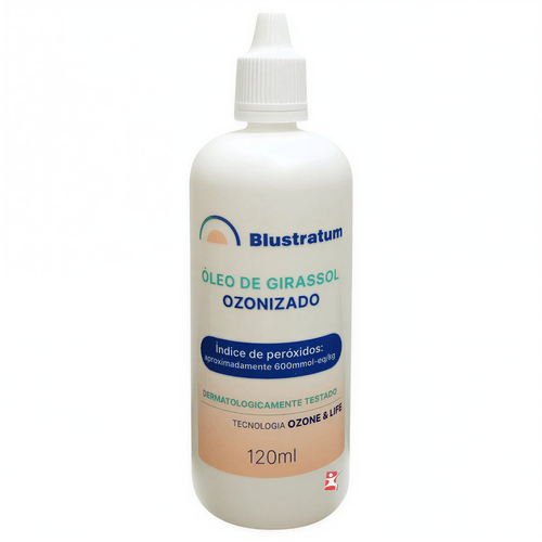 ÓLEO DE GIRASSOL OZONIZADO 120ML HIDRATANTE, CICATRIZANTE, TRATAMENTO - BLUSTRATUM