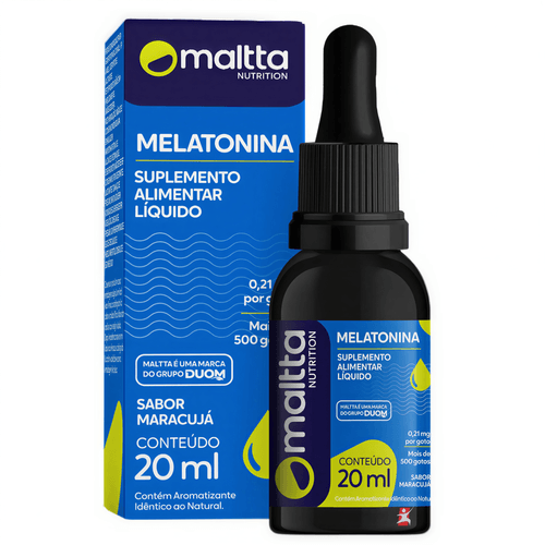 MELATONINA CONCENTRADA DOSE MÁXIMA EM GOTAS SABOR MARACUJÁ 570 DOSES - MALTTA NUTRITION