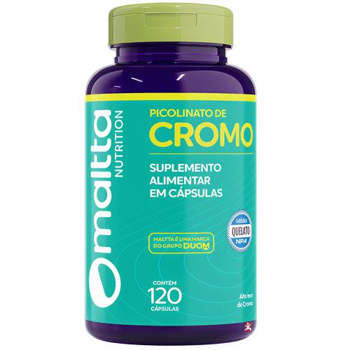 PICOLINATO DE CROMO SUPER CONCENTRADO APENAS 1 CÁPSULA AO DIA 120 CÁPSULAS - MALTTA NUTRITION PICOLINATO DE CROMO SUPER CONCENTRADO APENAS 1 CÁPSULA AO DIA 120 CÁPSULAS - MALTTA NUTRITION