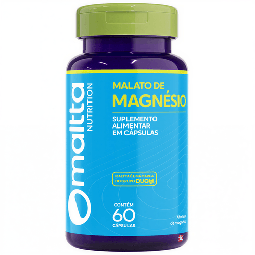 MAGNÉSIO MALATO CONCENTRADO SUPER MINERAL 60 CÁPSULAS - MALTTA NUTRITION
