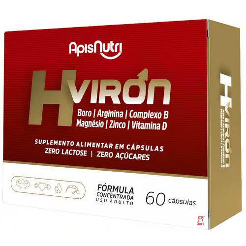 H-VIRON - BORO ARGININA COMPLEXO B MAGNÉSIO VIT. D ZINCO 60 CÁPSULAS - APISNUTRI H-VIRON - BORO ARGININA COMPLEXO B MAGNÉSIO VIT. D ZINCO 60 CÁPSULAS - APISNUTRI
