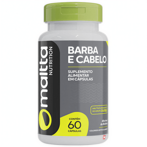 BARBA E CABELO VITAMINAS E MINERAIS BELEZA DO HOMEM 60 CAPSULAS - MALTTA NUTRITION