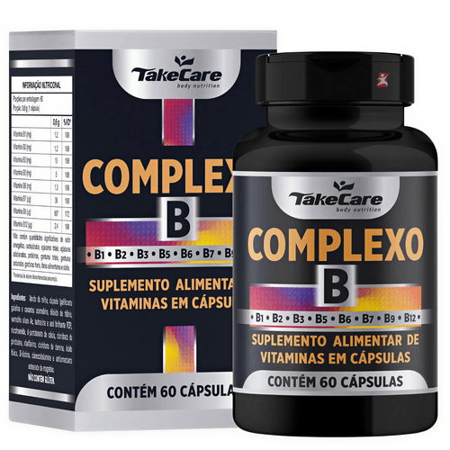 COMPLEXO B CONCENTRADO COM 8 VITAMINAS APENAS 1 CÁPSULA AO DIA 60 CÁPCULAS - TAKE CARE COMPLEXO B CONCENTRADO COM 8 VITAMINAS APENAS 1 CÁPSULA AO DIA 60 CÁPCULAS - TAKE CARE