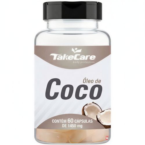 ÓLEO DE COCO EXTRA VIRGEM 1000MG 60 CÁPSULAS – TAKE CARE