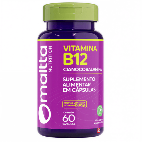 VITAMINA B12 CIANCOBALAMINA VEGANA AO DIA 60 CÁPSULAS - MALTTA NUTRITION VITAMINA B12 CIANCOBALAMINA VEGANA AO DIA 60 CÁPSULAS - MALTTA NUTRITION