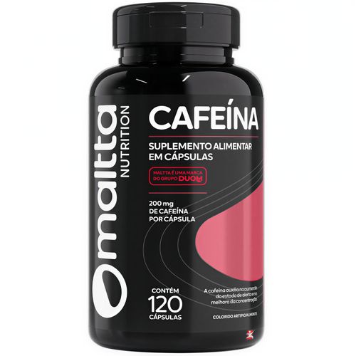 CAFEÍNA 200MG POR CÁPSULA 120 CÁPSULAS EM GEL SOFTCAPS - MALTTA NUTRITION