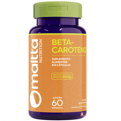 BETACAROTENO ALTO TEOR DE VITAMINA A 1 AO DIA 60 CÁPSULAS SOFTGEL - MALTTA NUTRITION BETACAROTENO ALTO TEOR DE VITAMINA A 1 AO DIA 60 CÁPSULAS SOFTGEL - MALTTA NUTRITION