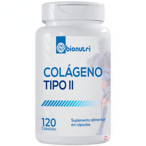 COLAGENO TIPO II 40MG 1 AO DIA 120 CÁPSULAS ALTO RENDIMENTO - BIONUTRI COLAGENO TIPO II 40MG 1 AO DIA 120 CÁPSULAS ALTO RENDIMENTO - BIONUTRI
