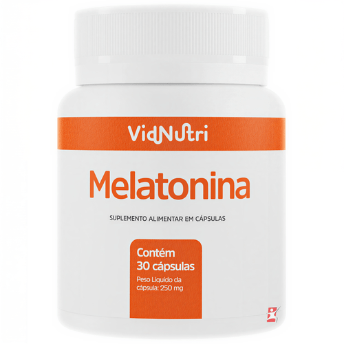 MELATONINA EM DOSE MÁXIMA 0,21MG 1 AO DIA 30 CAPSULAS - VIDNUTRI