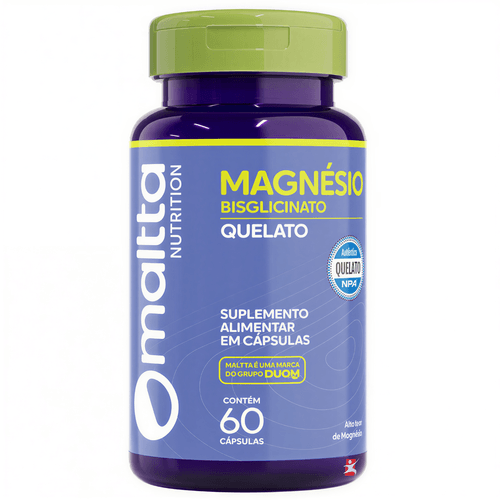 MAGNÉSIO BISGLICINATO QUELATO AUTÊNTICO QUELATO NPA® 60 CÁPSULAS - MALTTA NUTRITION MAGNÉSIO BISGLICINATO QUELATO AUTÊNTICO QUELATO NPA® 60 CÁPSULAS - MALTTA NUTRITION