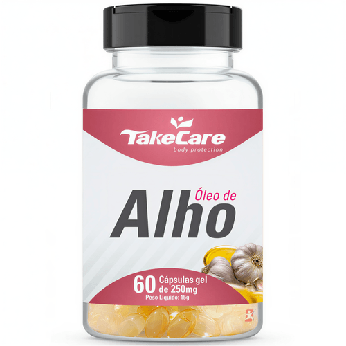 ÓLEO DE ALHO ALICINA 250MG 60 CÁPSULAS – TAKE CARE ÓLEO DE ALHO ALICINA 250MG 60 CÁPSULAS – TAKE CARE