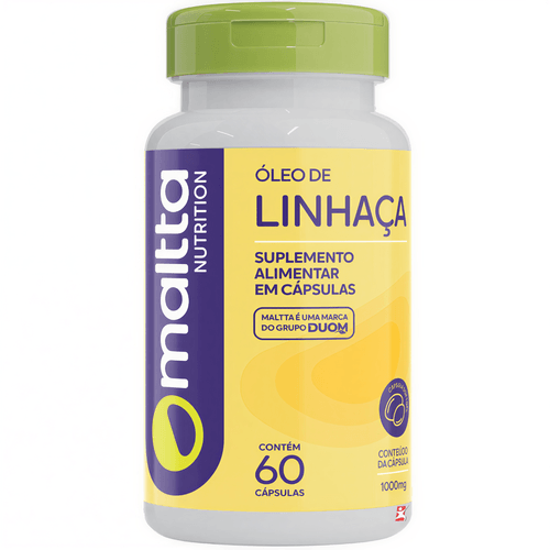 ÓLEO DE LINHAÇA CONCENTRADO FONTE DE ÔMEGA 3-6-9 60 CÁPSULAS - MALTTA NUTRITION