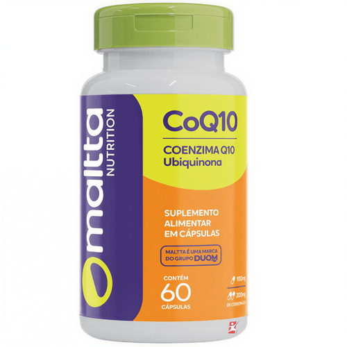 COQ10 COENZIMA Q10 UBIQUINONA PURA 100MG 60 CAPSULAS CORAÇÃO - MALTTA NUTRITION