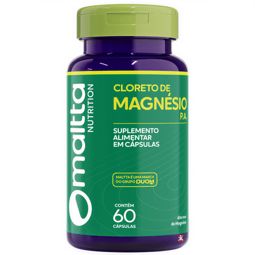 CLORETO DE MAGNÉSIO P.A CONCENTRADO 60 CÁPSULAS - MALTTA NUTRITION CLORETO DE MAGNÉSIO P.A CONCENTRADO 60 CÁPSULAS - MALTTA NUTRITION