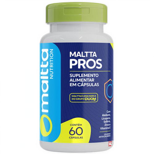 MALTTA PROS ABÓBORA + LICOPENO + SELÊNIO + ZINCO + VITAMINA E 60 CÁPSULAS SAÚDE DO HOMEM – MALTTA NUTRITION