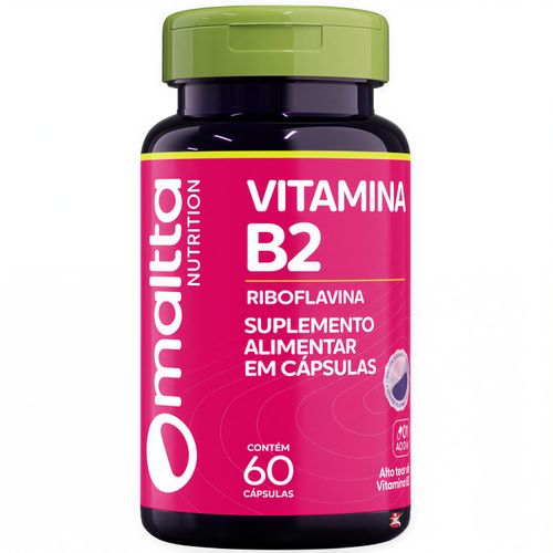 VITAMINA B2 CONCENTRADA RIBOFLAVINA 1 AO DIA 60 CÁPSULAS - MALTTA NUTRITION