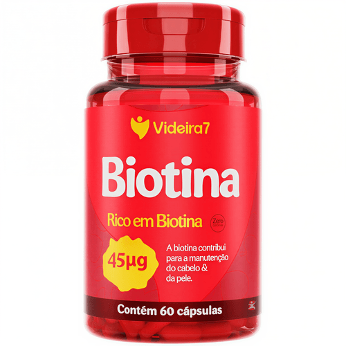 BIOTINA 45MCG SUPER CONCENTRADA 150% DA IDR 1 AO DIA 60 CÁPSULAS – VIDEIRA7 BIOTINA 45MCG SUPER CONCENTRADA 150% DA IDR 1 AO DIA 60 CÁPSULAS – VIDEIRA7