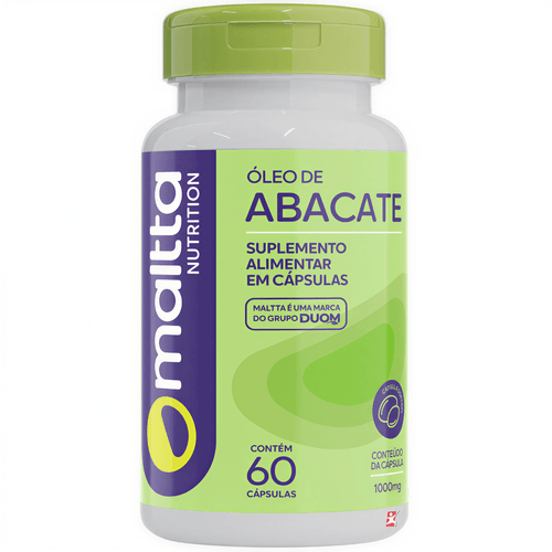 ÓLEO DE ABACATE CONCENTRADO ÔMEGA 6 E 9 60 CÁPSULAS - MALTTA NUTRITION ÓLEO DE ABACATE CONCENTRADO ÔMEGA 6 E 9 60 CÁPSULAS - MALTTA NUTRITION