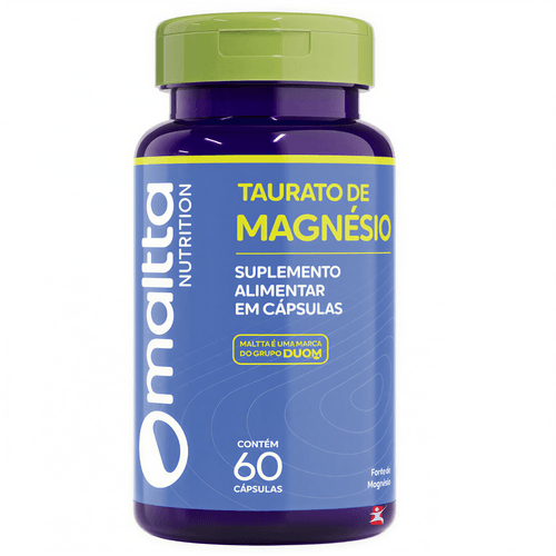 TAURATO DE MAGNÉSIO - TAURINA + MAGNÉSIO 60 CÁPSULAS - MALTTA NUTRITION