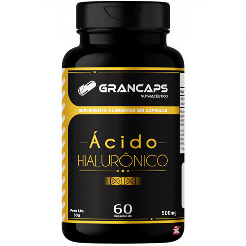 ÁCIDO HIALURÔNICO + VITAMINAS E MINERAIS 60 CÁPSULAS - GRANCAPS ÁCIDO HIALURÔNICO + VITAMINAS E MINERAIS 60 CÁPSULAS - GRANCAPS