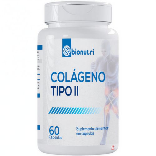 COLAGENO TIPO II 40MG 1 AO DIA 60 CÁPSULAS ALTO RENDIMENTO - BIONUTRI