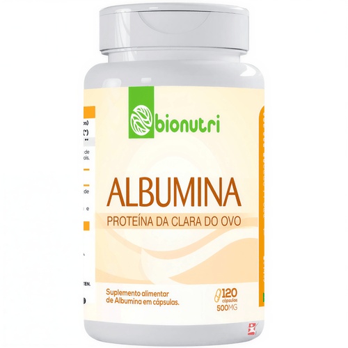 ALBUMINA PROTEINA DA CLARA DO OVO 120 CÁPSULAS - BIONUTRI ALBUMINA PROTEINA DA CLARA DO OVO 120 CÁPSULAS - BIONUTRI