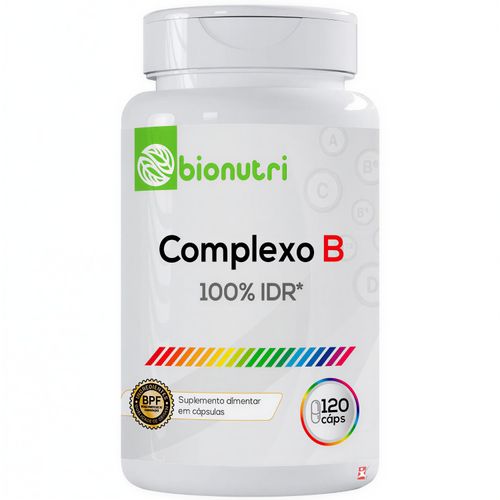 COMPLEXO B CONCENTRADO COM 8 VITAMINAS 1 AO DIA 120 MINI CÁPSULAS - BIONUTRI