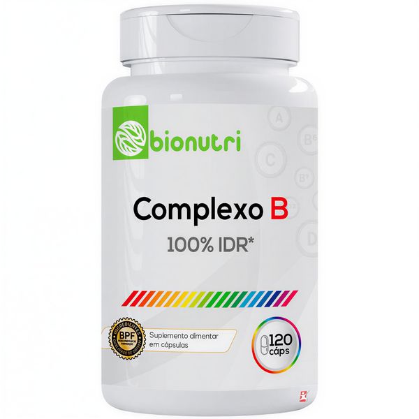 COMPLEXO B CONCENTRADO COM 8 VITAMINAS 1 AO DIA 120 MINI CÁPSULAS - BIONUTRI