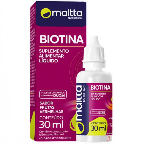 BIOTINA CONCENTRADA EM GOTAS 30ML FRUTAS VERMELHAS - MALTTA NUTRITION BIOTINA CONCENTRADA EM GOTAS 30ML FRUTAS VERMELHAS - MALTTA NUTRITION
