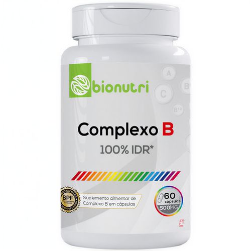 COMPLEXO B CONCENTRADO COM 8 VITAMINAS 1 AO DIA 60 CÁPSULAS - BIONUTRI