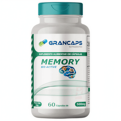 MEMORY BIO ACTIVE VITAMINAS E MINERAIS AUXÍLIO DA MEMÓRIA 60 CÁPSULAS - GRANCAPS MEMORY BIO ACTIVE VITAMINAS E MINERAIS AUXÍLIO DA MEMÓRIA 60 CÁPSULAS - GRANCAPS