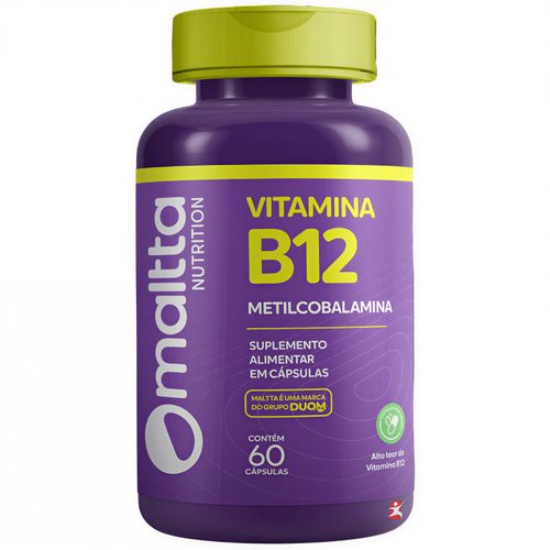VITAMINA B12 METILCOBALAMINA CONCENTRADA 1 AO DIA 60 CÁPSULAS VEGETARIANAS - MALTTA NUTRITION VITAMINA B12 METILCOBALAMINA CONCENTRADA 1 AO DIA 60 CÁPSULAS VEGETARIANAS - MALTTA NUTRITION