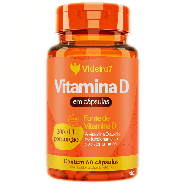 VITAMINA D 2000UI POR CAPSULA COLECALCIFEROL(D3) 1 AO DIA 60 CAPSULAS - VIDEIRA 7
