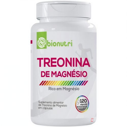 TREONINA DE MAGNÉSIO CONCENTRADO 100% IDR 120 CÁPSULAS – BIONUTRI TREONINA DE MAGNÉSIO CONCENTRADO 100% IDR 120 CÁPSULAS – BIONUTRI