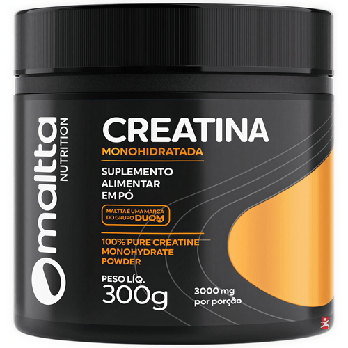 CREATINA MONOHIDRATADA 100% PURA 100 DOSES 300G - MALTTA NUTRITION CREATINA MONOHIDRATADA 100% PURA 100 DOSES 300G - MALTTA NUTRITION