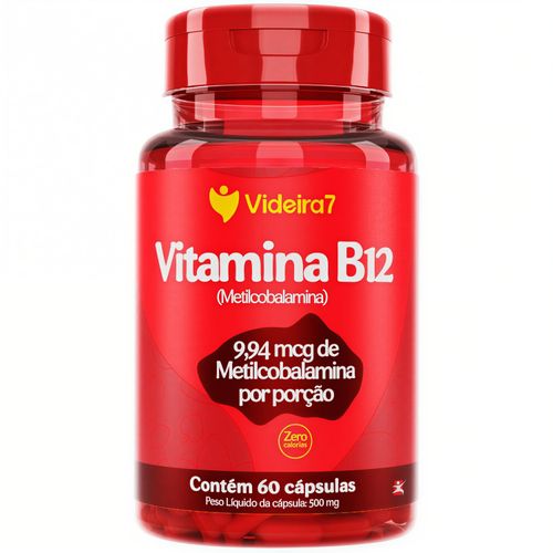 METILCOBALAMINA VITAMINA B12 APENAS 1 CÁPSULA AO DIA 414% DA IDR 60 CÁPSULAS - VIDEIRA 7 METILCOBALAMINA VITAMINA B12 APENAS 1 CÁPSULA AO DIA 414% DA IDR 60 CÁPSULAS - VIDEIRA 7