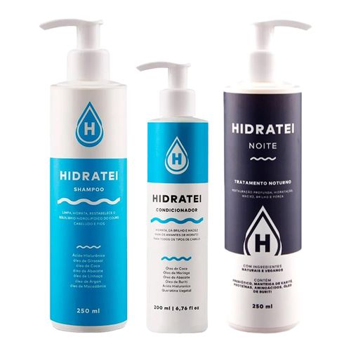 Kit-Hidratei-Creme-De-Tratamento-Noturno-250ml-Shampoo-250ml-Condicionador-200ml