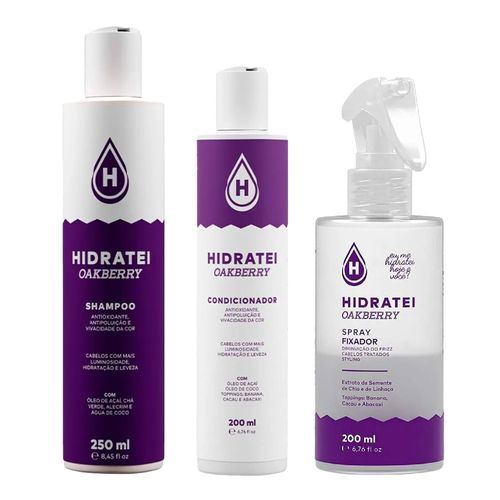 Kit-Hidratei-Oakberry-Leave-In-Fixador-200ml-Shampoo-250ml-Condicionador-200ml