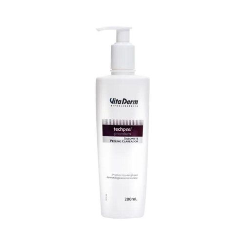 Vita Derm Tech Peel Peeling Sabonete Clareador 200 ml Vita Derm Tech Peel Peeling Sabonete Clareador 200 ml
