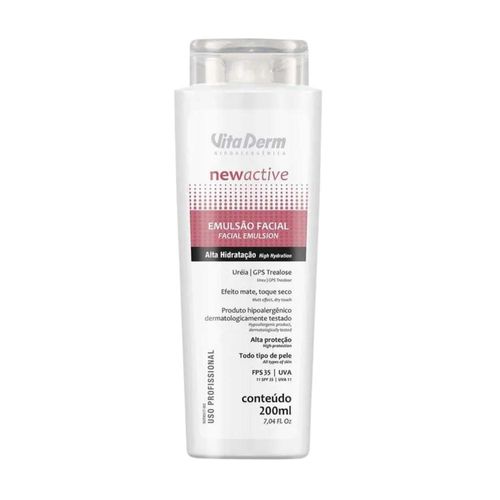 Vita Derm New Active Emulsão Loção Hidratante Facial 200 ml Vita Derm New Active Emulsão Loção Hidratante Facial 200 ml