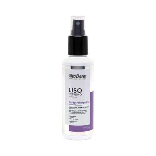 Leave-in Vita Derm Fluído Reforçador Liso Extremo 140 ml Leave-in Vita Derm Fluído Reforçador Liso Extremo 140 ml