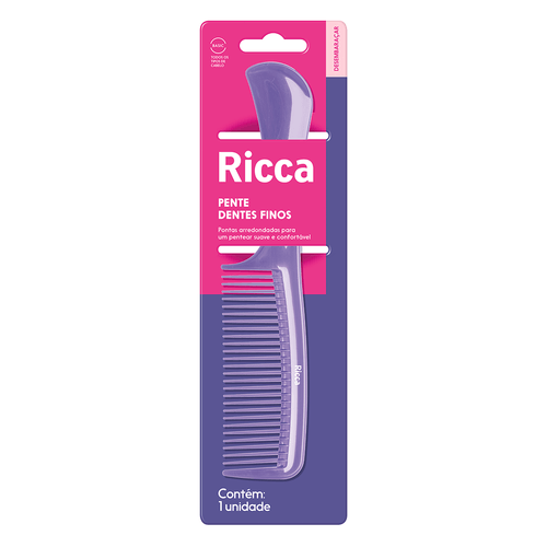 Pente Ricca Basic Dentes Finos