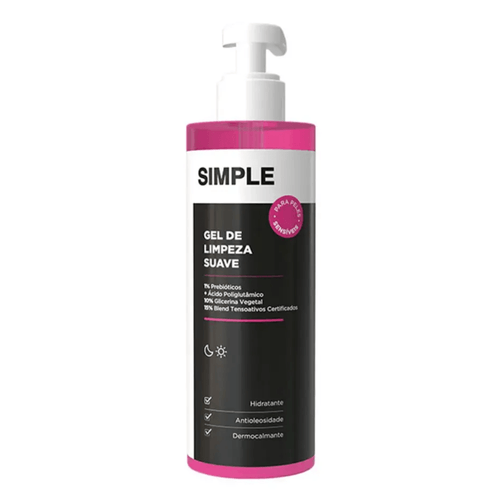 Gel de Limpeza Suave Facial Simple Organic Peles Sensíveis 350g Gel de Limpeza Suave Facial Simple Organic Peles Sensíveis 350g