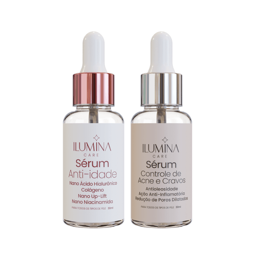 Kit Sérum Anti-idade + Sérum Antiacne Facial