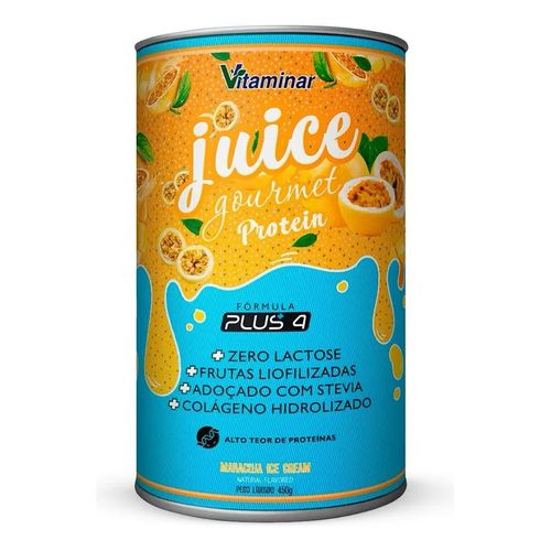 Juice Protein Gourmet Maracuja 450g - Vitaminar