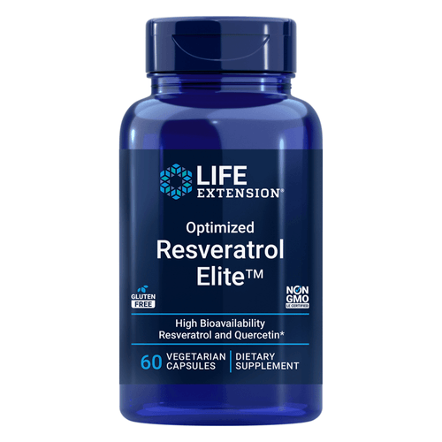 Resveratrol Elite Otimizado 60 Cápsulas Life Extension