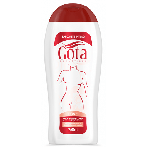 Kit c/9 Sabonete Liquido Intimo Gota Dourada Love 250ml