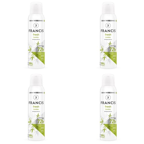 Kit c/4 Unidades de Desodorante Aerosol Hydratta 150ml Fresh Protection