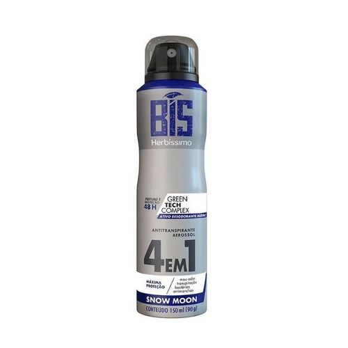 Kit c/4 Unidades de Desodorante Aerosol Herbissimo 150ml Snow Moon
